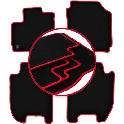 CARLUX-RED automatten voor: Honda Jazz IV hatchback (2015-)