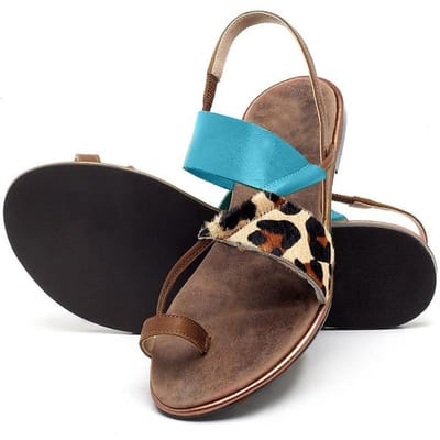 Sandales d'été pour femmes Chaussures Chaussures à bout ouvert Sandales légères pour femmes Femme Extérieur Confortable Respirant Grandes tailles 35 bleu