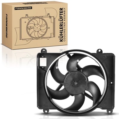 Frankberg 1x Motorradiateur Enkele ventilator