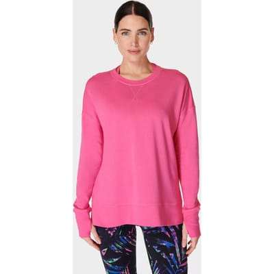 Sweaty Betty After Class Longline Sweatshirt ROZE - Maat XS