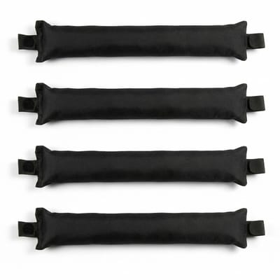 Zwart heatless haar krullers set van 4 stuks dames zonder hitte draagbare flexibele rollers geschikt voor slapen en dagelijks gebruik heatless curls voor alle haartypes