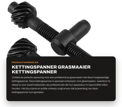 Dailygoods- Kettingspanner Automatische Afstelling - Kettingspanner Gazelle - Grasmaaier - Duurzaam Ontwerp - Eenvoudig te Installeren - Geschikt voor Timberpro 26cc - Kettingtensioner