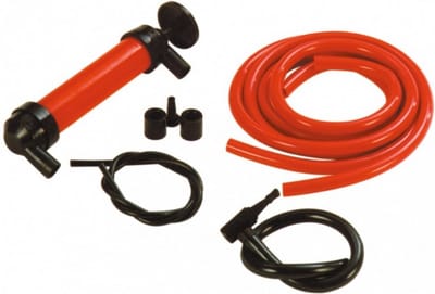 3-in-1 hevelpomp rood/zwart kunststof 22 cm