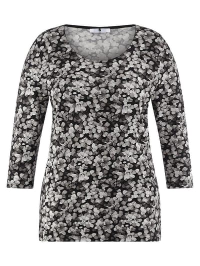 Shirt 3/4-mouwen Van Anna Aura zwart