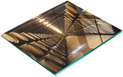 Gehard multifunctioneel decoratief bord van glas, geschikt voor Porto kelders, 60x52 cm