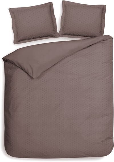 Heckettlane Dekbedovertrek Punto - Bedlinnen met Stippen - 240x200-220 cm - Lits-Jumeaux - Roze - Dekbedovertrek van 100% Katoen-Satijn