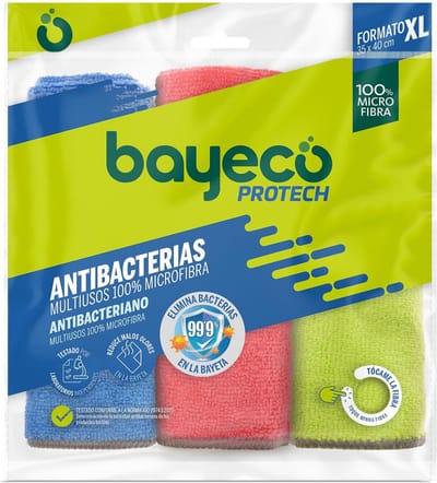 Antibacteriële microvezeldoeken - Set van 3