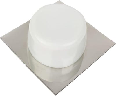 Deurstopper - RVS wit 30x45x18mm