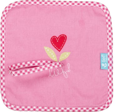 Fopspeendoekje Girl uni roze, 23x23 cm