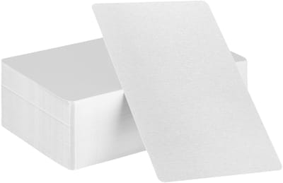 Dailygoods - Aluminium Visitekaartjes - Blank Metalen Kaarten - Hoogwaardige Lasergravure - Zilver - DIY Cadeaukaarten - 150 Stuks