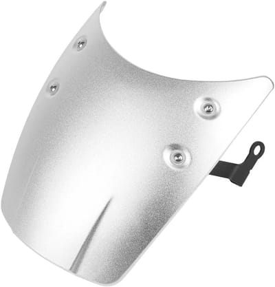 Motorfiets Windscherm - Aluminium Deflector - Rijcomfort Verbeteren - Vermindert Windgeruis - Universele Pasvorm - Zilver