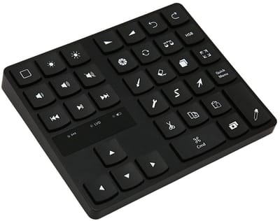Dailygoods - Draadloos Tekentoetsenbord - Ergonomisch - Compact formaat - Achtergrondverlichting - Geschikt voor Procreate - 35 Toetsen