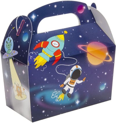 Traktatiedoosjes - 12x - ruimte thema - verjaardag - kids box