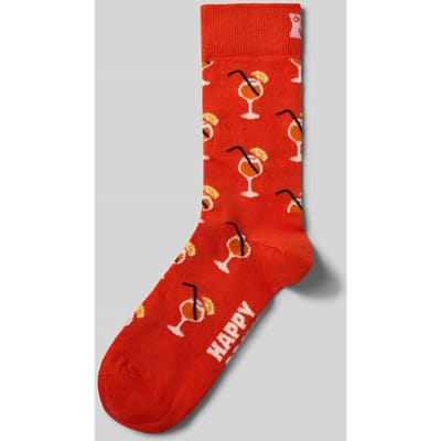 Happy Socks Orange Spritz Sock - unisex sokken - donker oranje - Unisex - Maat: 36 - 40