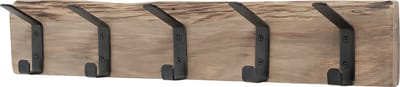 Wandkapstok Hout Modern 5 haken