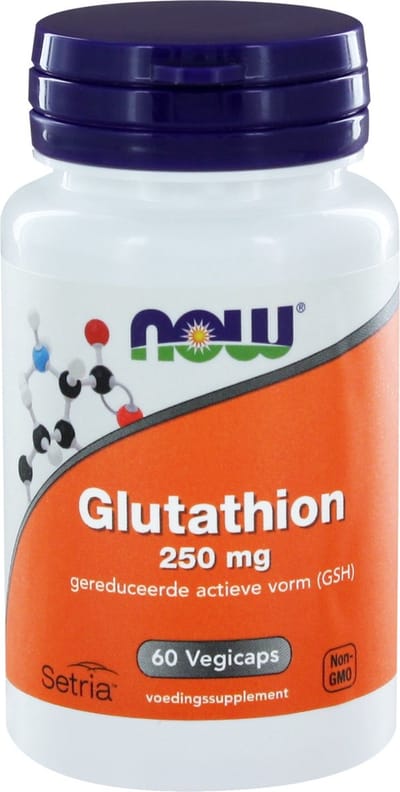 Now Foods - Glutathion 250 mg - Gereduceerde actieve vorm (GHS) - 60 Vegicaps