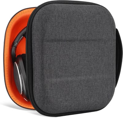 Vervangende Hard Reis Tas voor Sennheiser Hoofdtelefoons met Kabelopslag, Geschikt voor HD400PRO, HD560S, HD598 en Meer, Donkergrijs