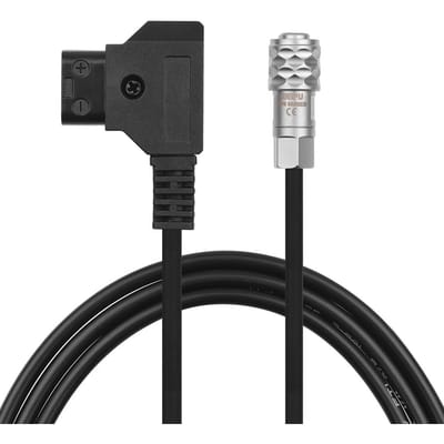 Câble d'alimentation de verrouillage d-tap vers BMPCC 4K à 2 broches pour caméra Blackmagic Pocket Cinema 4K pour Sony Straight Wire noir