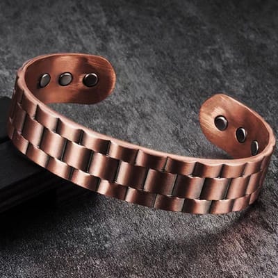 Bracelet Magnétique Manchette Ouverte Réglable pour Hommes Bracelets en Alliage à la Mode Bracelet Personnalisé Tendance et Cool pour Hommes Bijoux Cadeaux gray