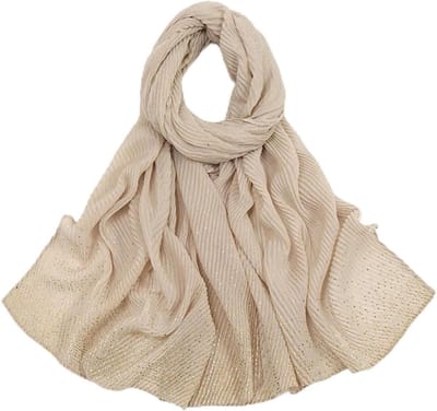 Glanzende Sjaal - Chiffon Hijab - Warme Stijl - Pailletten Decoratie - 160 x 60 cm - Effend Kleur