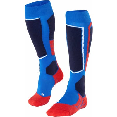 FALKE SK2 Wool warm dik wol functioneel materiaal skisokken heren blauw - maat 39-41