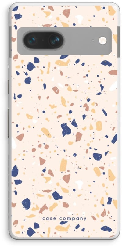Case Company® - Hoesje geschikt voor Google Pixel 7 hoesje - Terrazzo N°23 - Soft Cover Telefoonhoesje - Bescherming aan alle Kanten en Schermrand