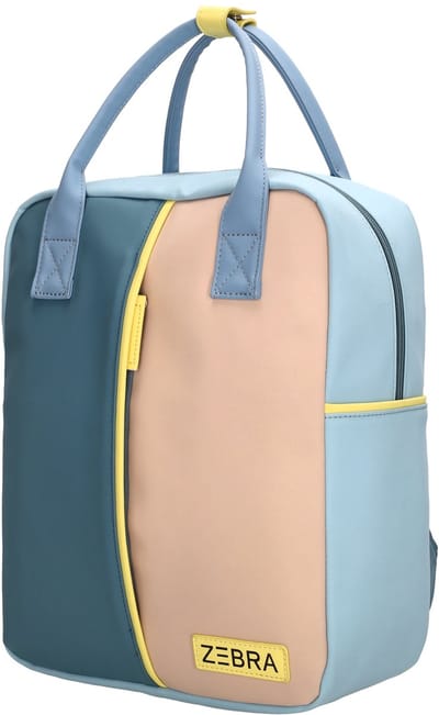 Zebra Trends Scott Rugzak - Rugtas - Schooltas - Tablet Vak - 2 Kleurig - Handvat - Middenblauw