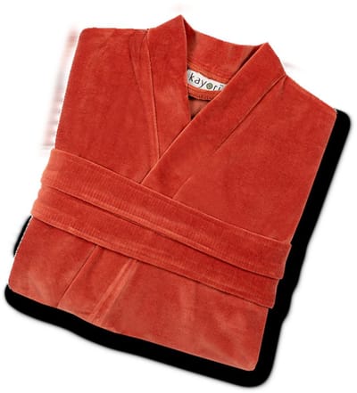 Kayori Mori Badjas - Unisex - Biologisch Katoen - Oranje - S - Kort