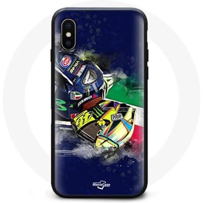 Coque - Valentino Rossi - Iphone XS Max - Souple - Monster - Bleu