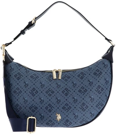 U.S. POLO ASSN. Schoudertas New Hampton Hobo Bag Navy Donkerblauw