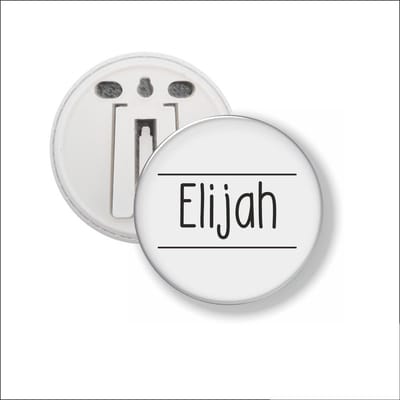 Button Met Clip 58 MM - Elijah