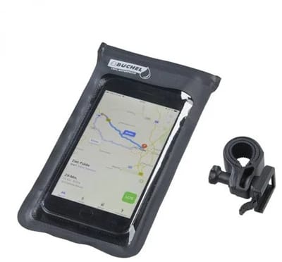 Buchel Telefoonhouder XXL - 26x14cm - 100% waterdicht - 360 graden draaibaar - zwart