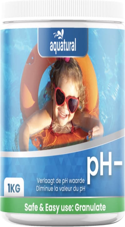 Aquatural pH- Min - Verlaagt pH waarde in zwembad en spa - 1 kg