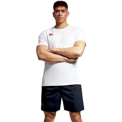 Katoenen T-shirt met klein logo Canterbury