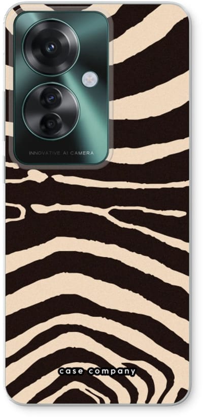 Case Company® - Hoesje geschikt voor Oppo Reno 11 F hoesje - Arizona Zebra - Soft Cover Telefoonhoesje - Bescherming aan alle Kanten en Schermrand
