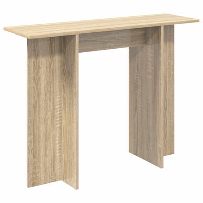 vidaXL - Wandtafel - Sonoma - Eiken - 100 - x - 30 - x - 75 - cm - Bewerkt - hout