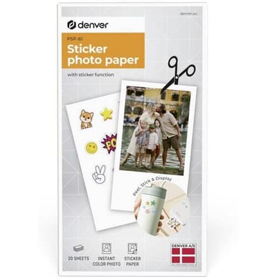 DENVER PSP-61 - Self adhesive photo print paper for Denver MCP-6010 printer
