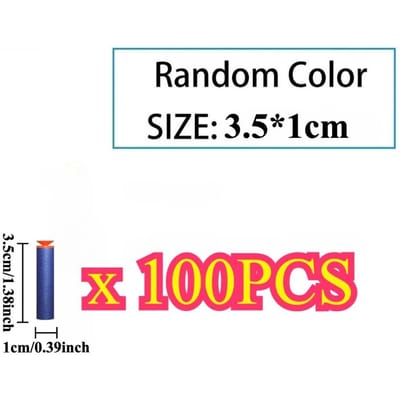100 stuks Blauwe Massieve Ronde Kop Kogels Alle Maten voor Buitensporten Kinderen Elektrisch Handmatig EVA Zachte Kogel Speelgoedpistool Accessoires
