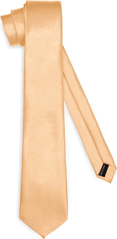 Ladeheid Smal Stropdas - Stropdassen voor heren - Lengte: 150 cm, Breedte: 8 cm - Koper - LA-EA-TMS-8