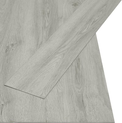 Zelfklevende PVC Vloerplanken Lichtgrijs - 4,46 m² - Waterdicht en Slijtvast