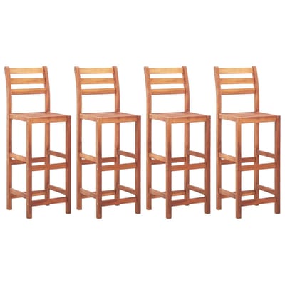 vidaXL - Barstoelen - 4 - st - massief - acaciahout