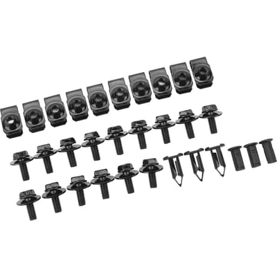 Kit de 28 pièces d'écrans de protection contre les éclaboussures pour passage de roue moteur, résistant aux chocs, kit de clips pour écrans de protection contre les éclaboussures pour châssis moteur black