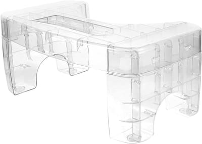 Toiletkruk - Voetenbank Toilet - Verbeteren Stoelgang - Antislip Oppervlak - 40 x 22 x 17.5 cm - Transparant