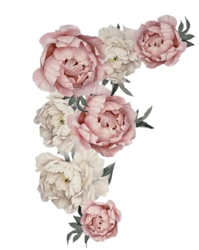 71.5x102 cm Grote Roze Pioenbloem Muurstickers Romantische Bloemen Home Decor voor Slaapkamer Woonkamer DIY Vinyl muurstickers