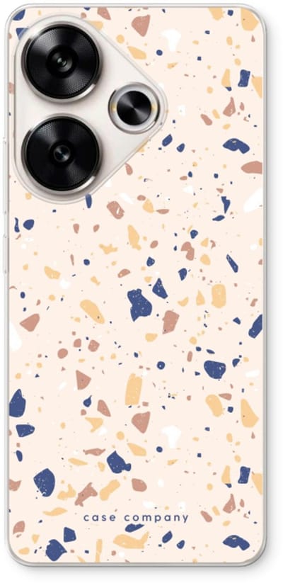 Case Company® - Hoesje geschikt voor Xiaomi Poco F6 hoesje - Terrazzo N°23 - Soft Cover Telefoonhoesje - Bescherming aan alle Kanten en Schermrand