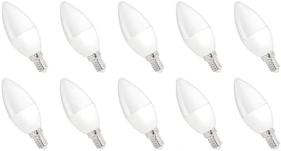 Spectrum LED Kaarslamp E14 4W - 230V - 340 Lumen - 6000K Koud wit - Helder daglicht - Energiezuinig - 10 stuks