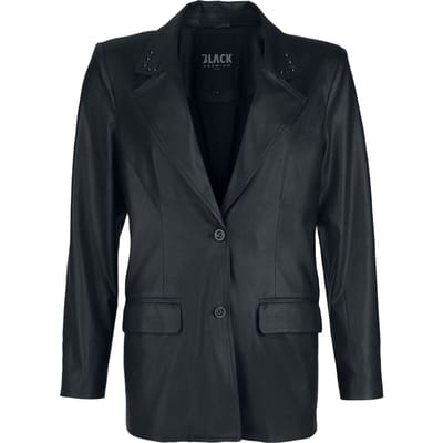 Black Premium by EMP Blazer - Essential - faux leather - S tot XXL - voor Vrouwen - zwart