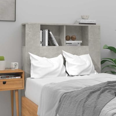 vidaXL - Hoofdbordkast - 100x18,5x102,5 - cm - betongrijs