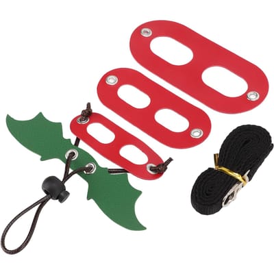 Harnais pour petits reptiles, laisse de Dragon barbu souple et réglable pour la marche en plein air rouge