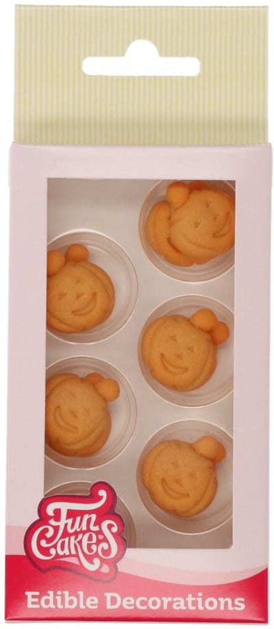 FunCakes Fondant Decoraties - Halloween - Pompoen - Set/12